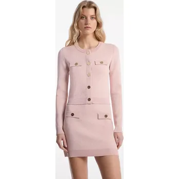 Michael Kors dámský kabátek Logo Jacquard starorůžový M