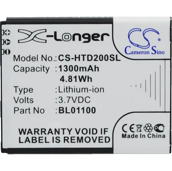 Baterie pro mobilní telefon Baterie Cameron Sino CS-HTD200SL, Li-Ion, 1300
