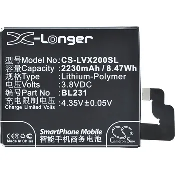 Baterie pro mobilní telefon Baterie Cameron Sino CS-LVX200SL, Li-Polymer, 2230
