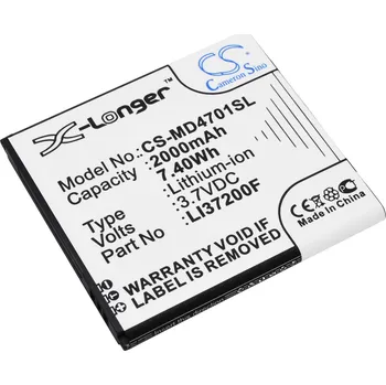 Baterie pro mobilní telefon Baterie Cameron Sino CS-MD4701SL, Li-Ion, 2000