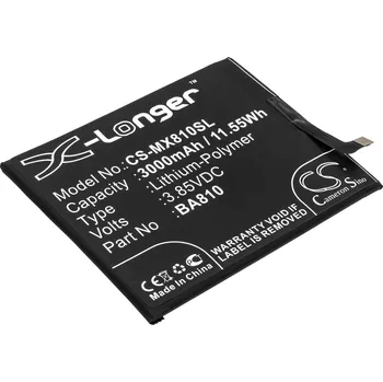 Baterie pro mobilní telefon Baterie Cameron Sino CS-MX810SL, Li-Polymer, 3000