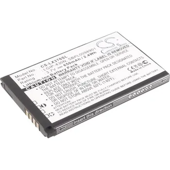 Baterie pro mobilní telefon Baterie Cameron Sino CS-LX370SL, Li-Ion, 650