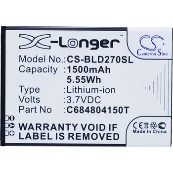 Baterie pro mobilní telefon Baterie Cameron Sino CS-BLD270SL, Li-Ion, 1500