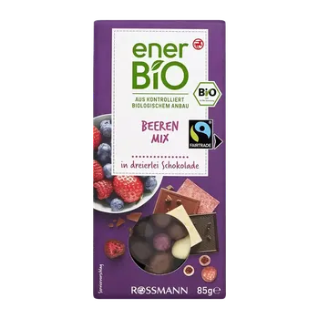 Sušené ovoce enerBiO Lesní ovoce v čokoládě 85 g