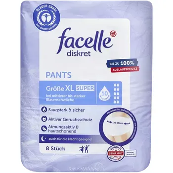 Inkontinenční kalhotky facelle Inkontinenční kalhotky Super XL 8 ks