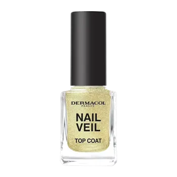 Přípravek na nehty Dermacol Vrchní lak na nehty Nail Veil Sparkling beach 11 ml