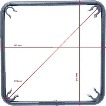 Stavební materiál ORLITECH GRIP - Třmínek armovací plastový vymezovací 150/150mm pro pr. tyče 10, 12mm
