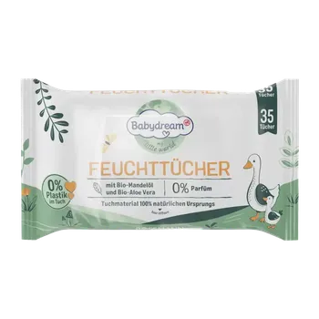 Dětská kosmetika Babydream Vlhčené ubrousky Natural My little world 35 ks