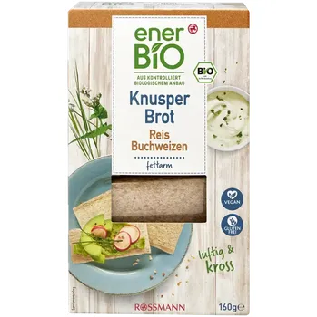 Rýžový chlebíček enerBiO Rýžovo-pohankový knäckebrot 160 g