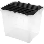 Úložný box DRAGON 100 l černá/čirá