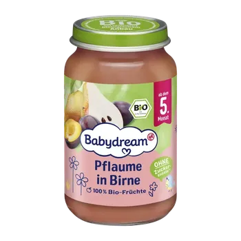 Babydream BIO ovocné pyré švestka a hruška 190 g