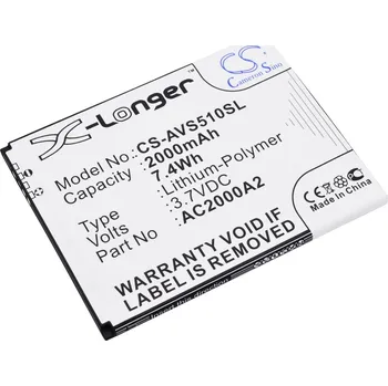 Baterie pro mobilní telefon Baterie Cameron Sino CS-AVS510SL, Li-Polymer, 2000