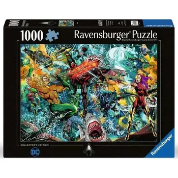 Puzzle Ravensburger 01346 Puzzle Aquaman sběratelská edice 1000 dílků