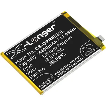 Baterie pro mobilní telefon Baterie Cameron Sino CS-OPR853SL, Li-Polymer, 4400