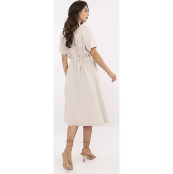 Dámské šaty Šaty MI SK 109898.68 béžové jedna velikost