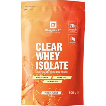 Protein BodyWorld Clear Whey Isolate 500 g, zelený čaj-yuzu