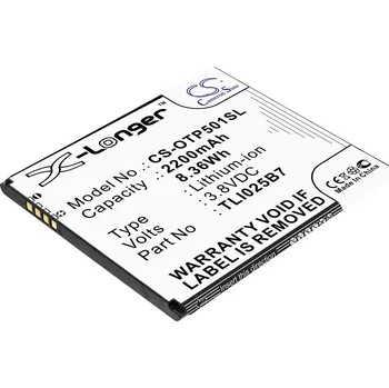 Baterie pro mobilní telefon Baterie Cameron Sino CS-OTP501SL, Li-Ion, 2200