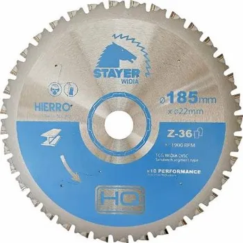 Řezný kotouč Kotouč na kov, Ø 185 x 22 mm, TCG, STAYER