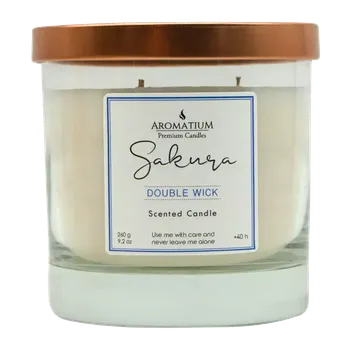 Svíčka Aromatium Vonná svíčka Sakura se 2 knoty