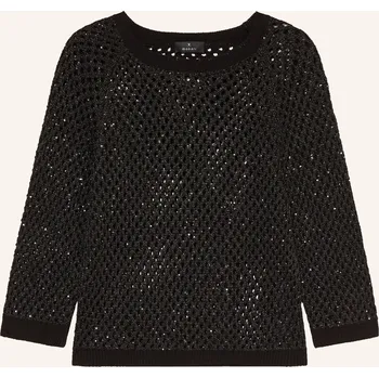 Dámský svetr Monari Dámský Svetr S 3/4 Rukávem A Flitry, černá, 34