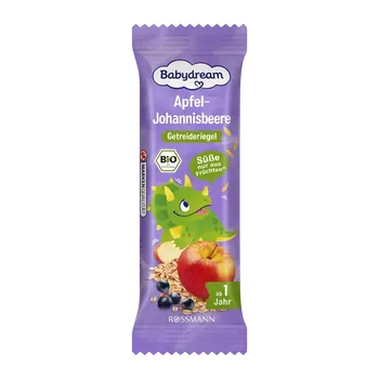 Babydream BIO ovesná tyčinka Jablko a černý rybíz 25 g