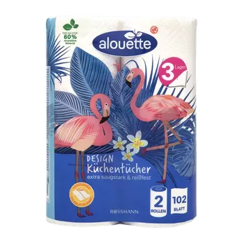 Utěrka alouette Kuchyňské utěrky 3vrstvé 2 ks 22,44 m