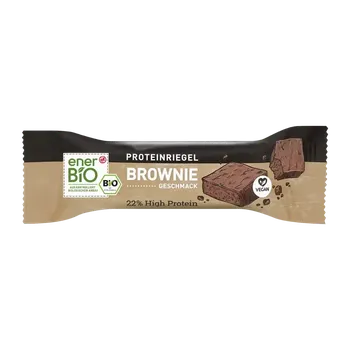 enerBiO Proteinová tyčinka s příchutí čokoládového brownie v polevě z hořké čokolady 40 g