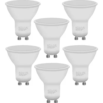 Žárovka SADA 6x LED Žárovka ECOLINE GU10/6W/230V 4000K - Brilagi