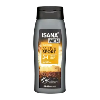 Sprchový gel ISANA Men Sprchový gel pro muže 3v1 Active Sport 500 ml