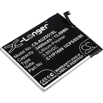 Baterie pro mobilní telefon Baterie Cameron Sino CS-AUZ551SL, Li-Polymer, 3400