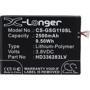 Baterie pro mobilní telefon Baterie Cameron Sino CS-GSG110SL, Li-Polymer, 2500
