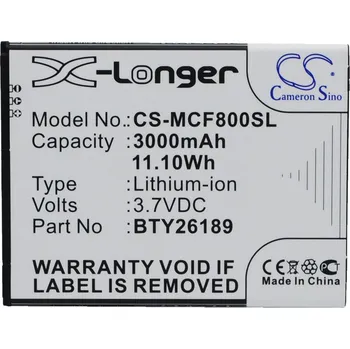 Baterie pro mobilní telefon Baterie Cameron Sino CS-MCF800SL, Li-Ion, 3000