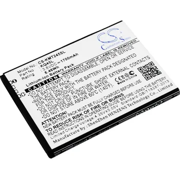 Baterie pro mobilní telefon Baterie Cameron Sino CS-KMT245SL, Li-Ion, 1700