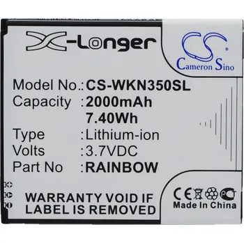 Baterie pro mobilní telefon Baterie Cameron Sino CS-WKN350SL, Li-Ion, 2000