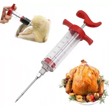Masový injektor 30ml stříkačka na maso, šunku a uzeniny + jehla