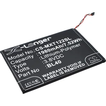 Baterie pro mobilní telefon Baterie Cameron Sino CS-MXT122SL, Li-Polymer, 1980