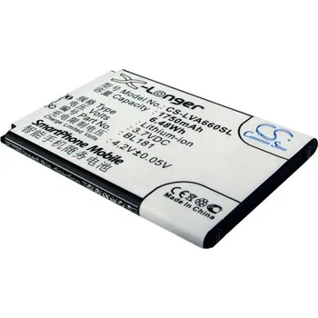 Baterie pro mobilní telefon Baterie Cameron Sino CS-LVA660SL, Li-Ion, 1750