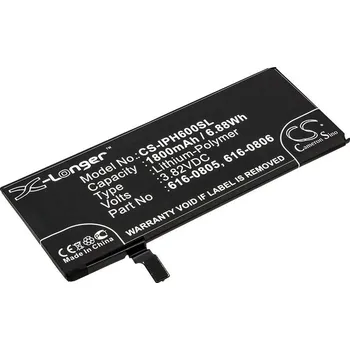 Baterie pro mobilní telefon Baterie Cameron Sino CS-IPH600SL, Li-Polymer, 1800