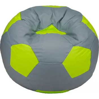 Taburet Dětský taburet MÍČ 40 cm - šedá + zelená