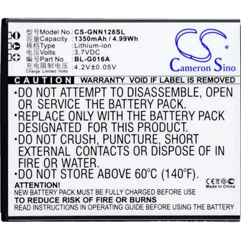 Baterie pro mobilní telefon Baterie Cameron Sino CS-GNN128SL, Li-Ion, 1350