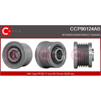 Alternátor Řemenice, generátor CASCO CCP90124AS