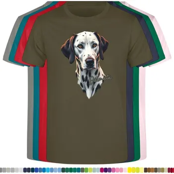 detske-levne-bavlnene-tricko-potisk-dalmatin Barva: Khaki, Dětská bavlněná trička JHK: S