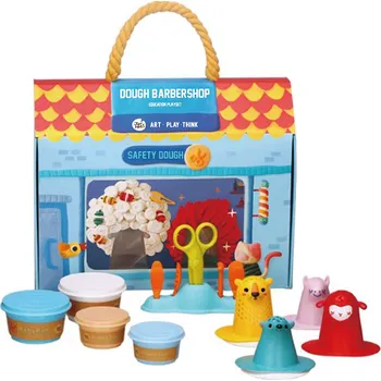 Dřevěná hračka Plastelína sada Kadeřnictví