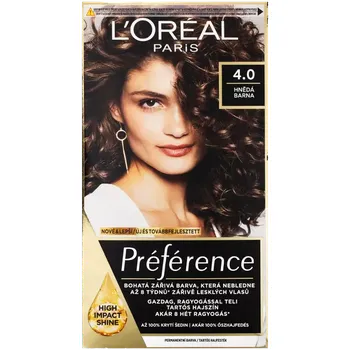 Barva na vlasy L'Oréal Barva na vlasy Préférence 4.0 hnědá