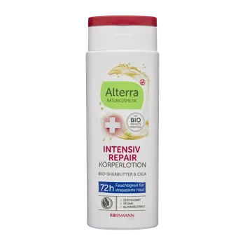 Tělové mléko Alterra Naturkosmetik Tělové mléko 72h BIO bambucké máslo a cica 250 ml