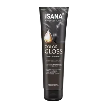 Vlasová regenerace ISANA Professional Maska na vlasy Color Gloss Deep Black 150 ml
