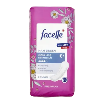 Menstruační vložka facelle Hygienické vložky Maxi Extra Long Night 14 ks