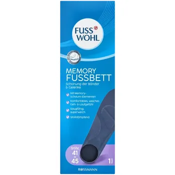 Vložka do bot Fusswohl Vložky do bot s paměťovou pěnou vel. 41-45