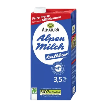 Mléko Alnatura BIO Trvanlivé alpské mléko 3,5 % tuku 1 l