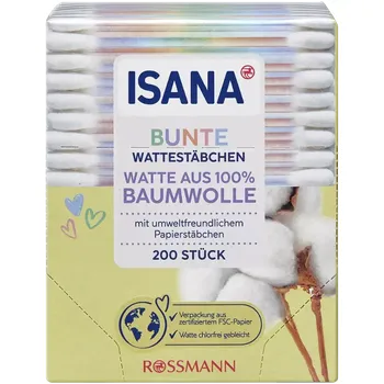 Vatová tyčinka ISANA Vatové tyčinky 200 ks
